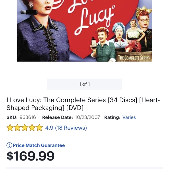 I Love Lucy Complete Series Disc Set - Picture 4 of 4